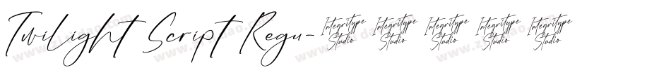 Twilight Script Regu字体转换